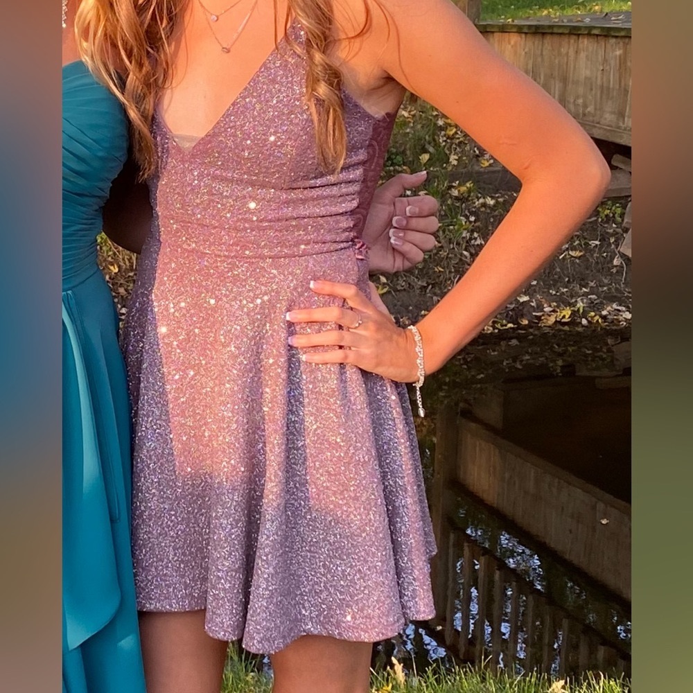 Purple sparkly dress